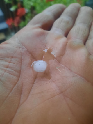 Temporale con fulmini e grandine sui Sibillini